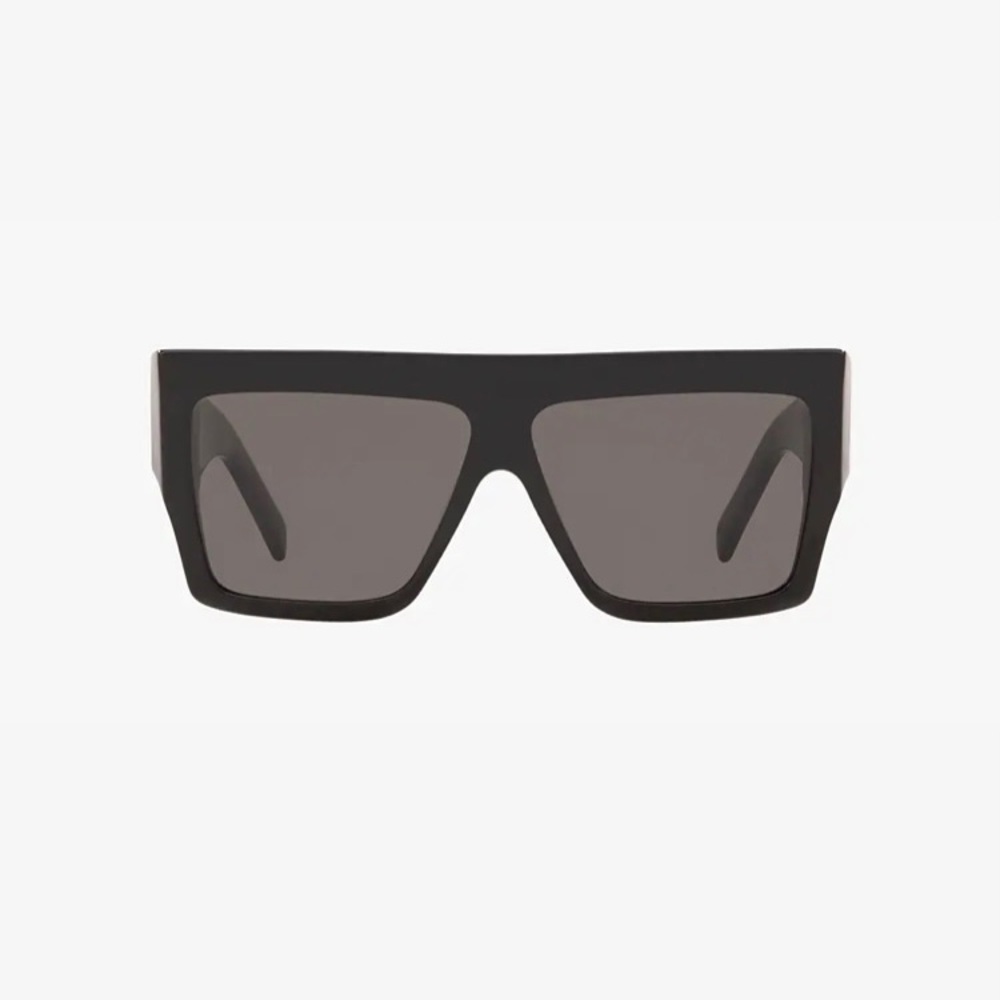 Celine Black Rectangular Shield Sunglasses